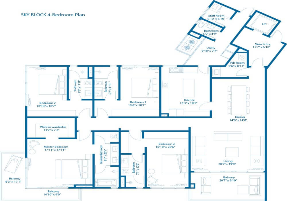 Embassy Lake Terraces Floor Plans (4) Embassy Lake Terraces Floor Plans (4)
